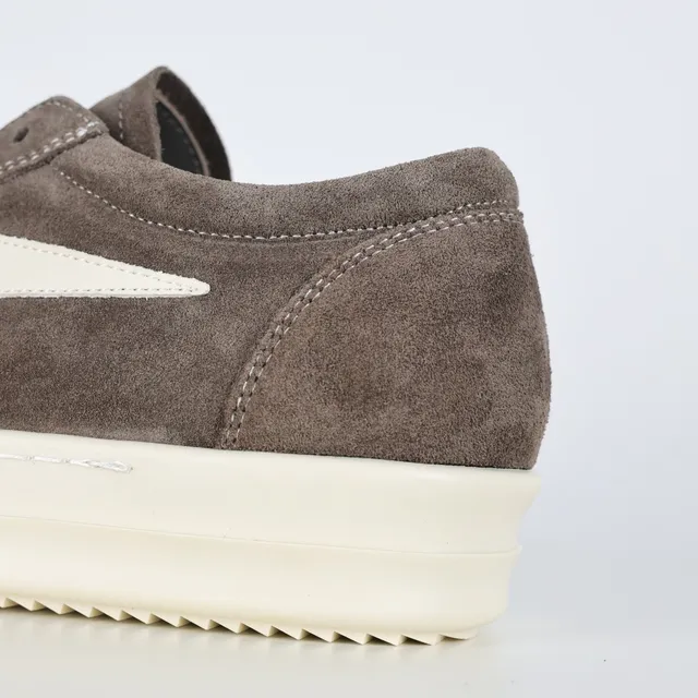 Brown Beige Suede Upper Off-White Side Panel Sneakers 4