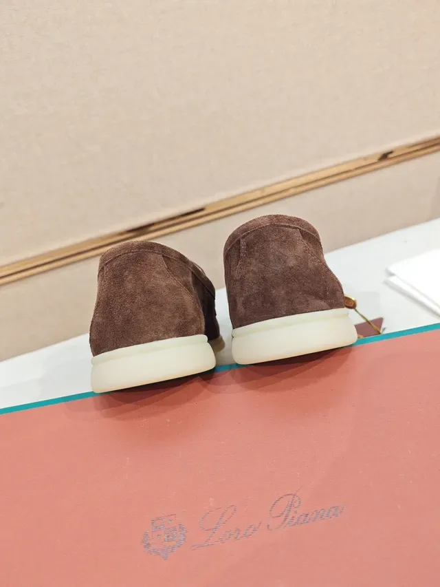 Brown Beige Suede Upper Penny Strap Loafer 3