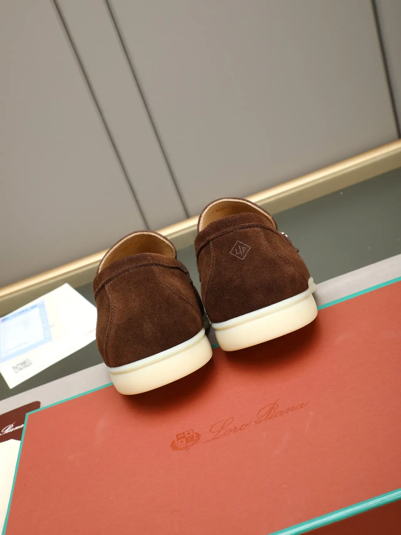 Brown Beige Suede Upper Penny Strap Loafer 4
