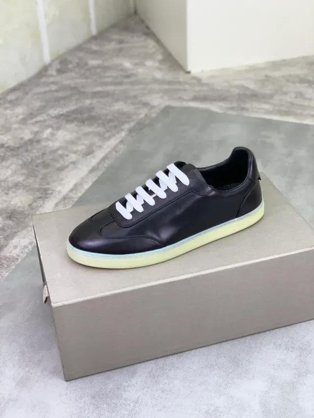 Brunello Cucinelli Black Leather Lifestyle Sneaker 4