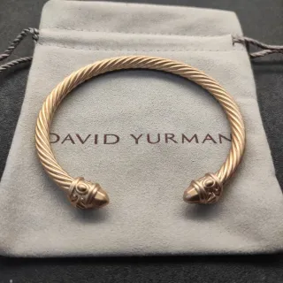 David Yurman Cable Classics Twisted Cable Pulsera Oro