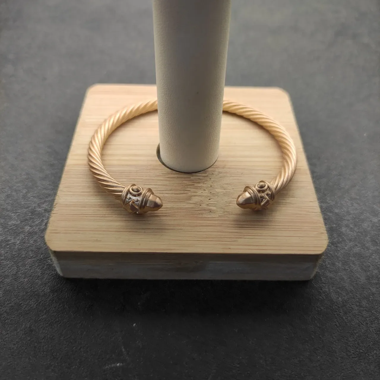 David Yurman Cable Classics Twisted Cable Gold Tone Bracelet 9
