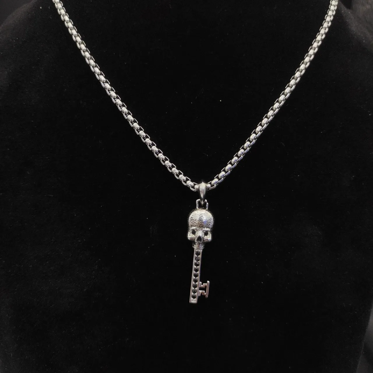 David Yurman Cable Collection collier chaîne à maillons de boîte bicolore argent or argent sterling 4
