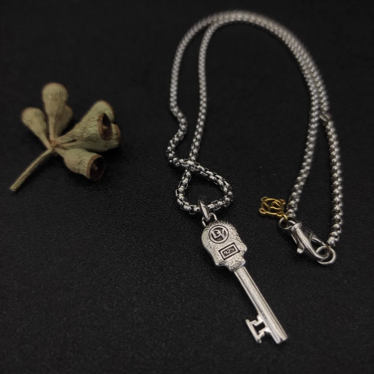 David Yurman Cable Collection collier chaîne à maillons de boîte bicolore argent or argent sterling 6