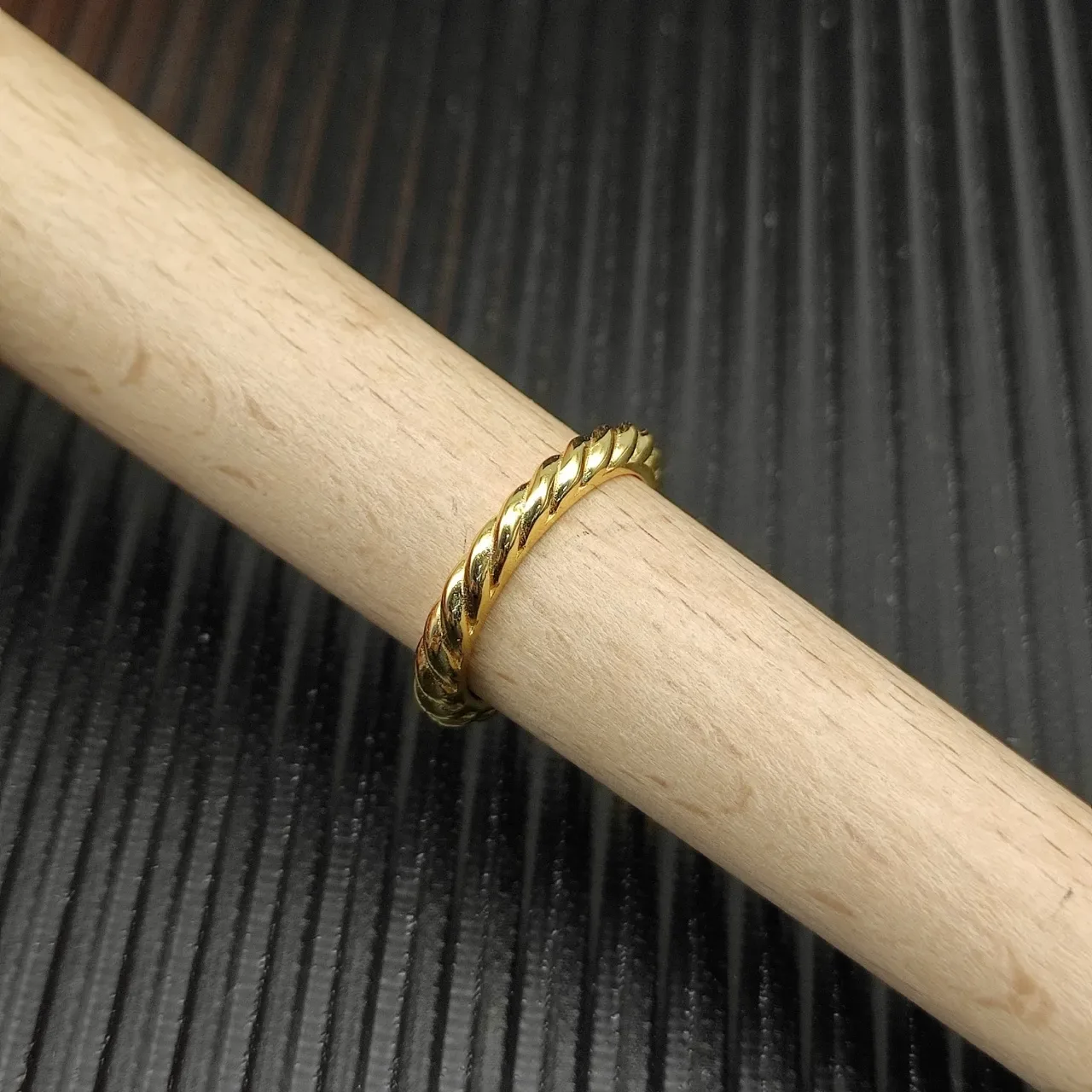 David Yurman Cable Collection 银金色 扭结 可堆叠戒指 4