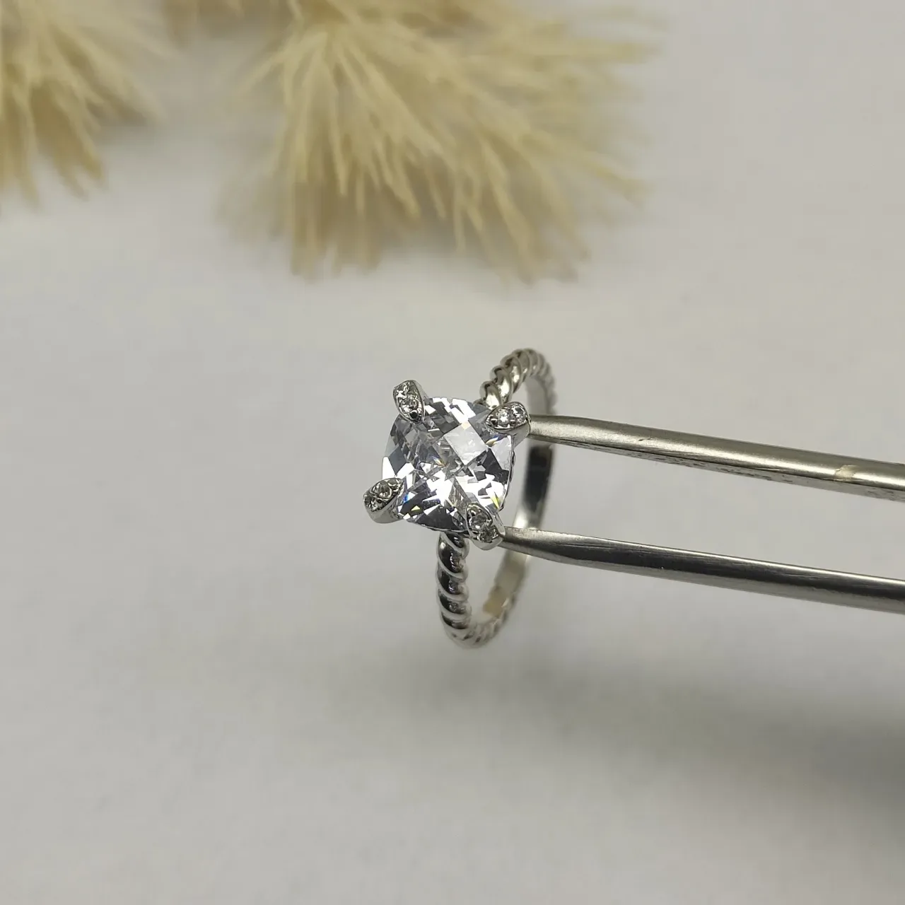 David Yurman 扭绳 枕形宝石 戒指 5