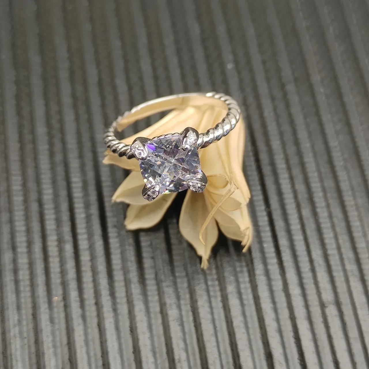 David Yurman 扭绳 枕形宝石 戒指 6
