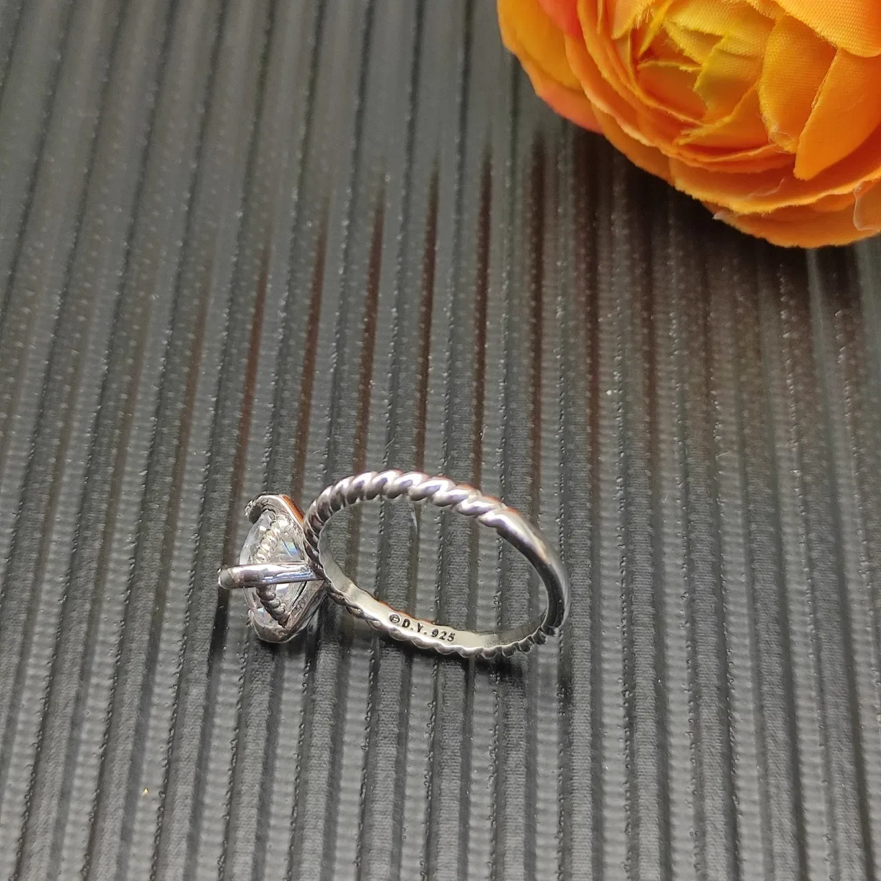 David Yurman 扭绳 枕形宝石 戒指 7