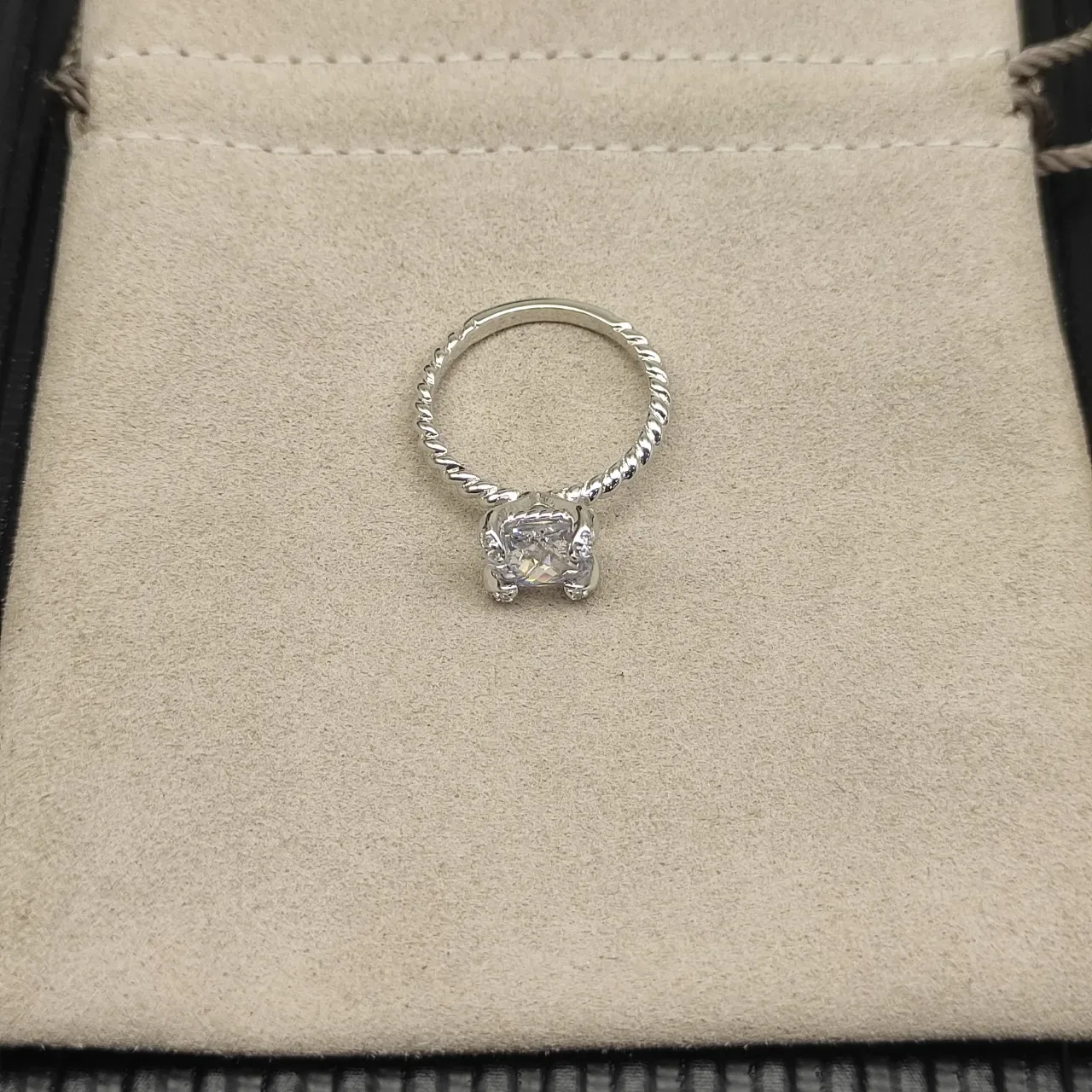 David Yurman 扭绳 枕形宝石 戒指 9