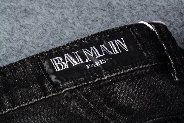 Distressed Black Cargo-Pocket Slim-Fit Jeans 4