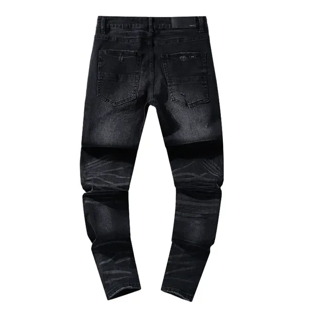 Jeans Negro Ajustados Rotos 3