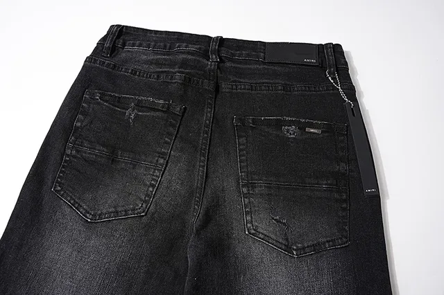 Jeans Negro Ajustados Rotos 5