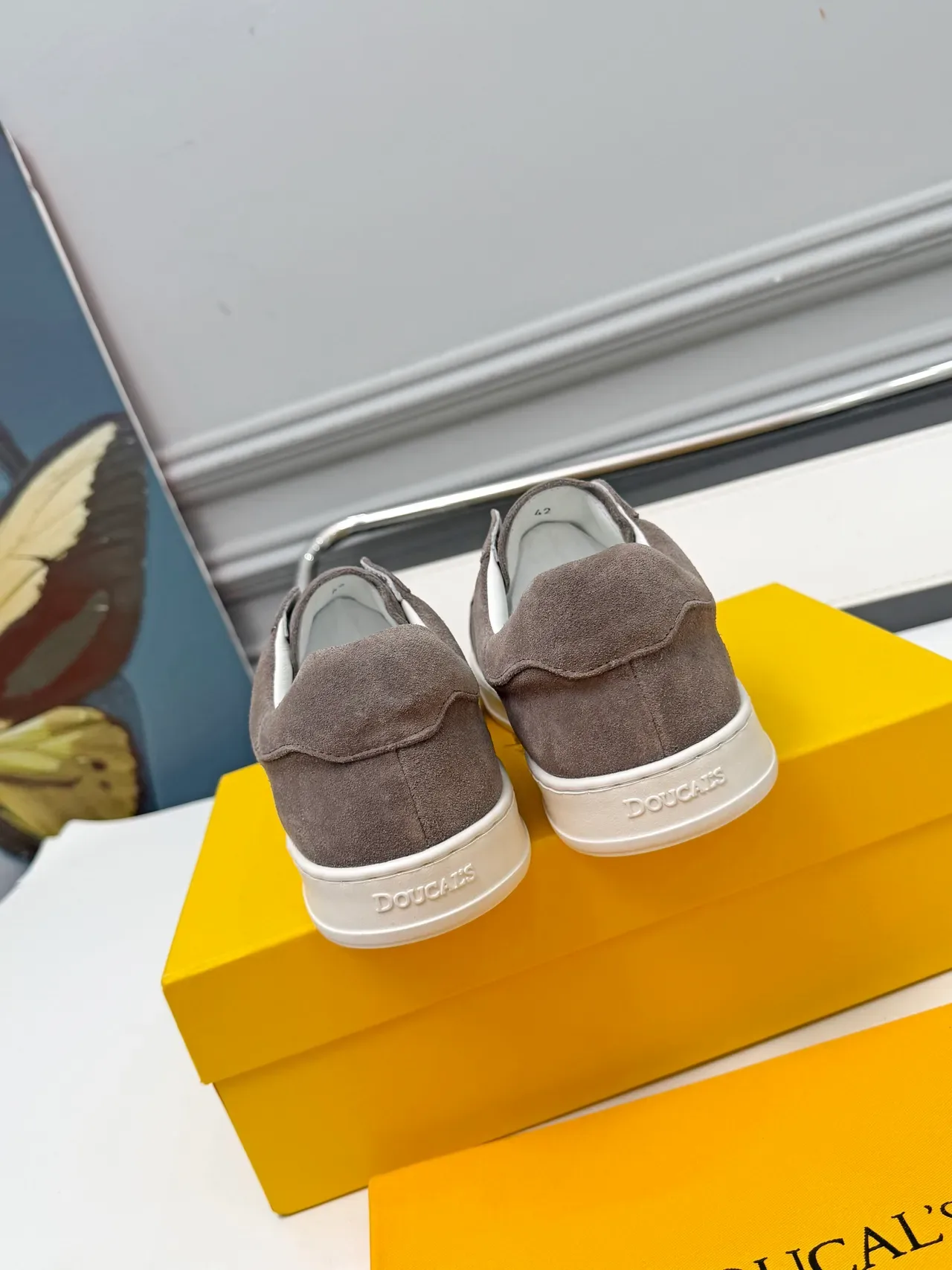 DOUCAL'S Suede Slip-On Lifestyle Sneakers 3