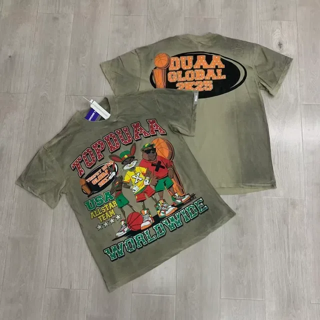 DUAA Topduaa USA All-Star Team Worldwide Graphic T-Shirt 4