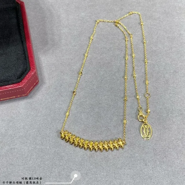 Colliers avec pendentif barre à picots en ton doré et argent 8