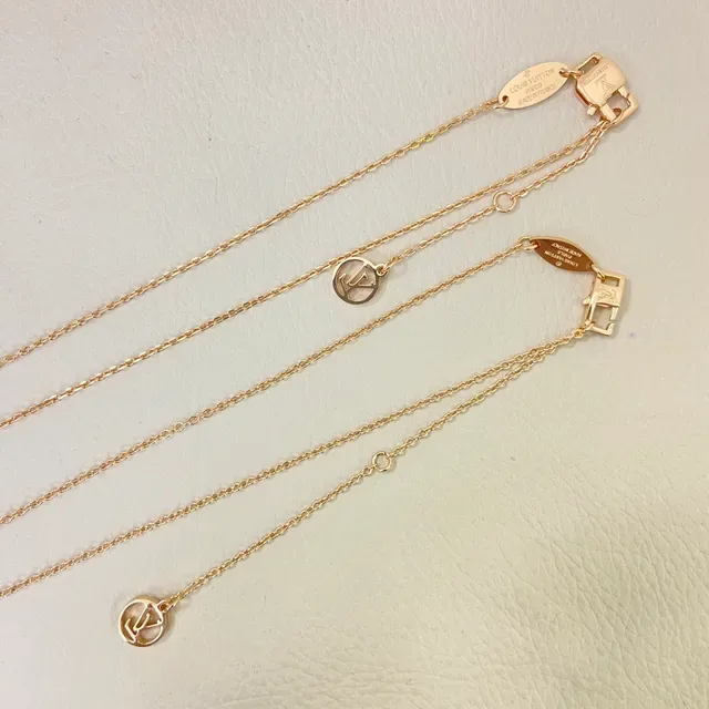 Gold-Tone Layered Floral Enamel Pendant Necklace 4