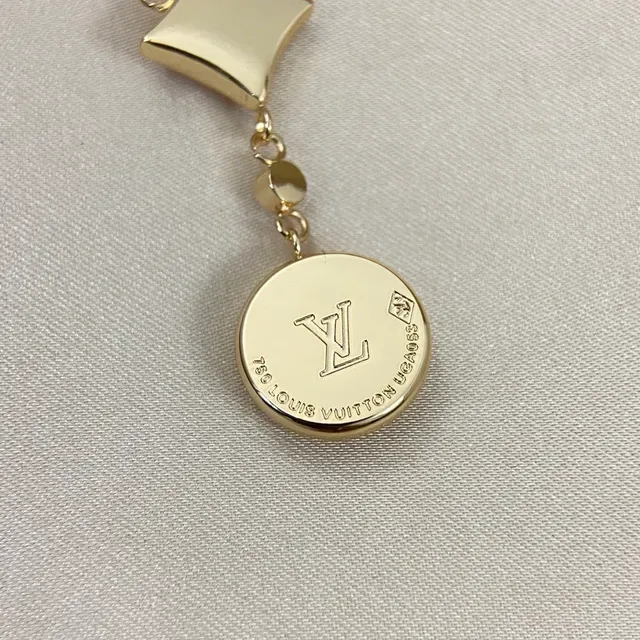 Gold-Tone Layered Floral Enamel Pendant Necklace 5