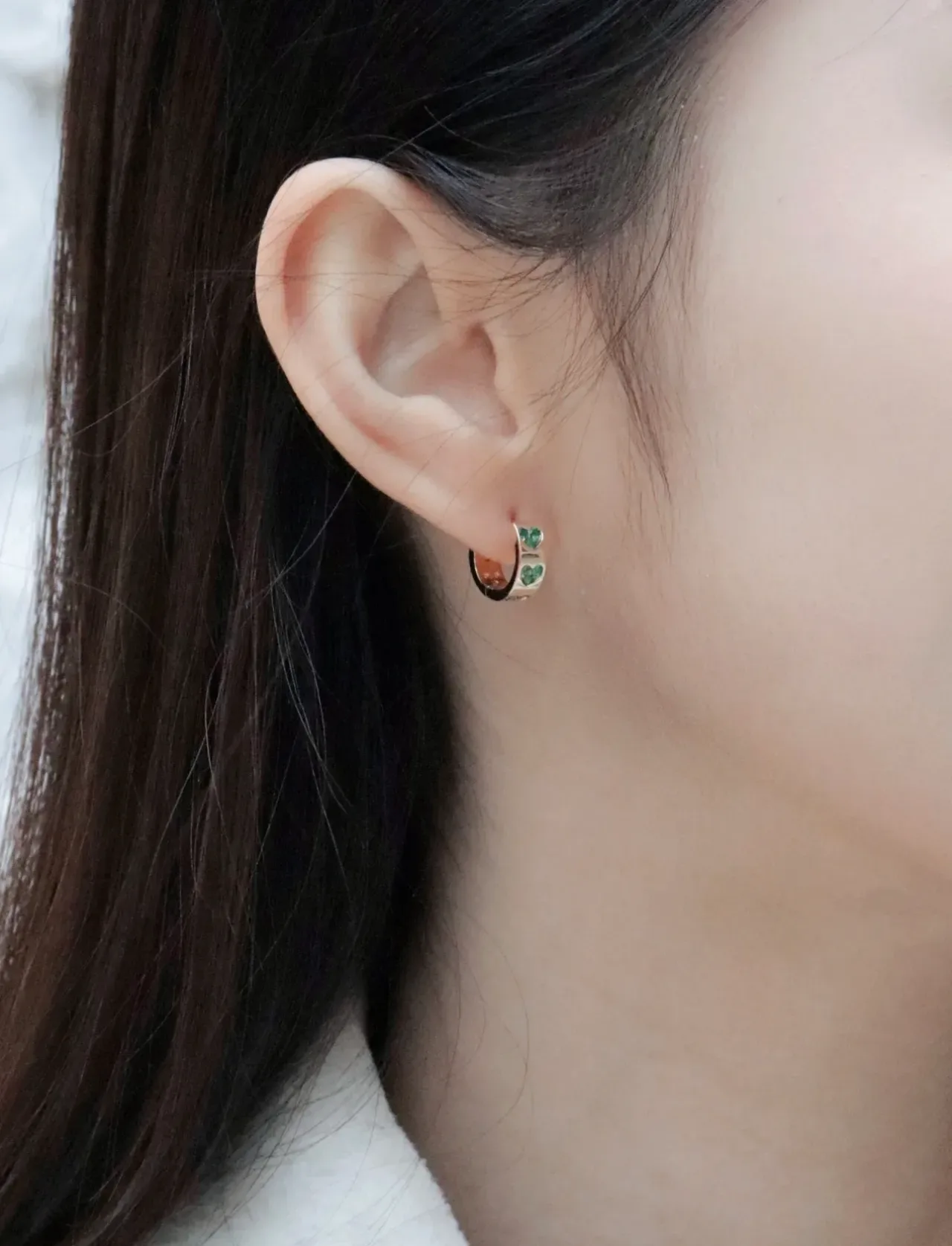 Gold-Tone Multistone Hoop Earrings 4