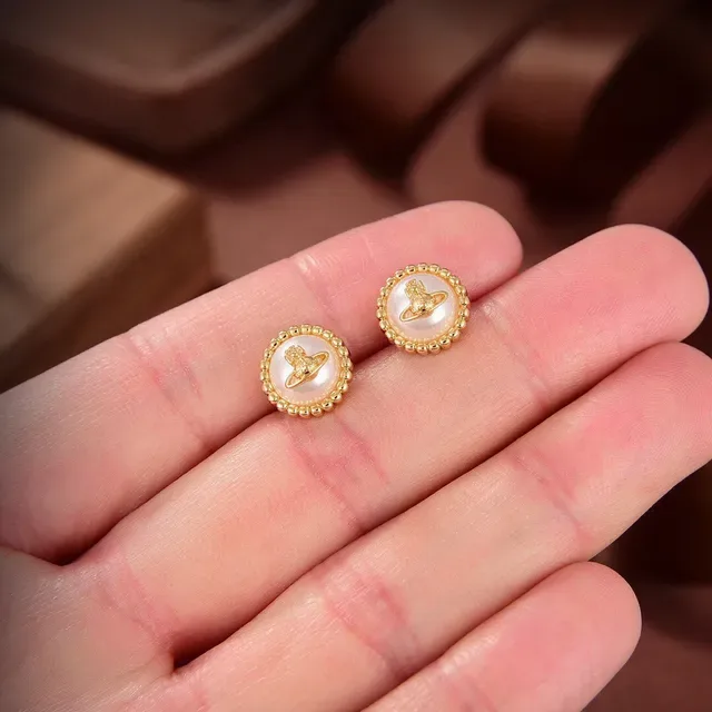 Dorado Blanco Metal Perla Cabochón Joyería 6