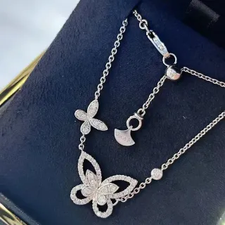 Collier Graff Butterfly Pavé Diamants