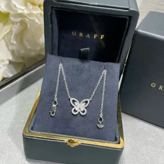 Graff Butterfly Pavé Openwork Necklace