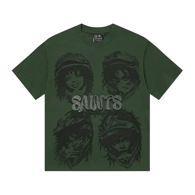 Graphic Print Crew Neck Oversized T-Shirt 4