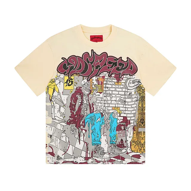 Graphic-Print Oversized Double-Sided T-Shirt 2