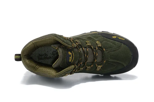 Jack Wolfskin Olive Green and Black Hiking Boots 12