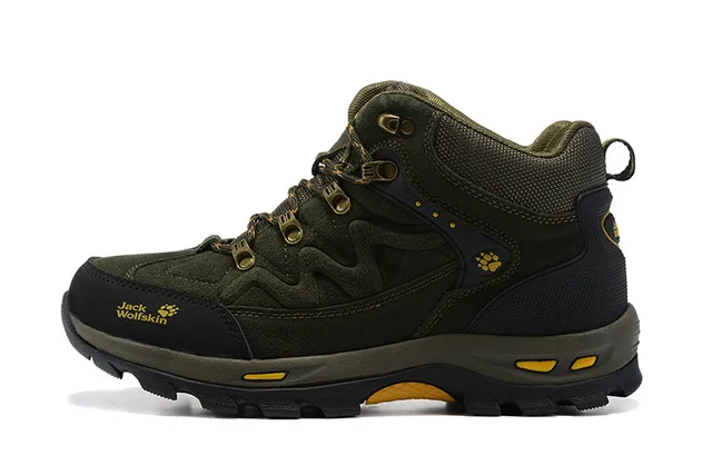 Jack Wolfskin Olive Green and Black Hiking Boots 14