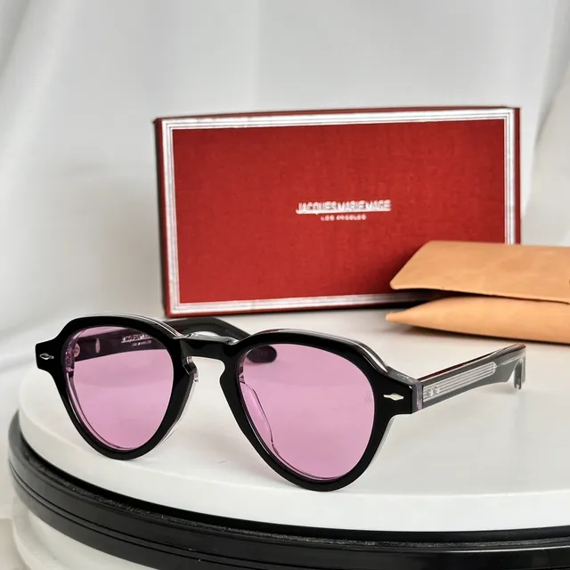 Jacques Marie Mage Octagonal Pink Tint Sunglasses 1