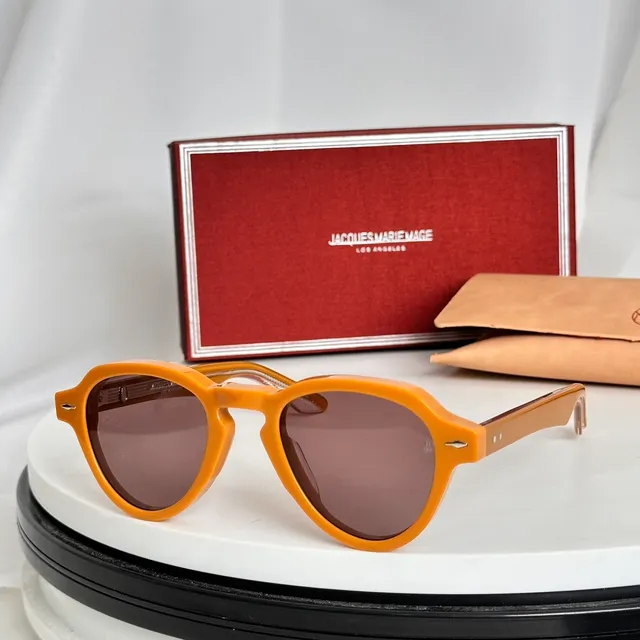 Jacques Marie Mage Octagonal Pink Tint Sunglasses 4