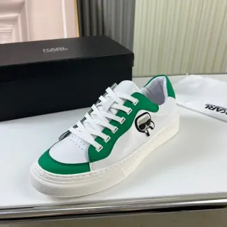 Karl Lagerfeld Karl Logo أبيض وأخضر أسلوب حياة رياضية