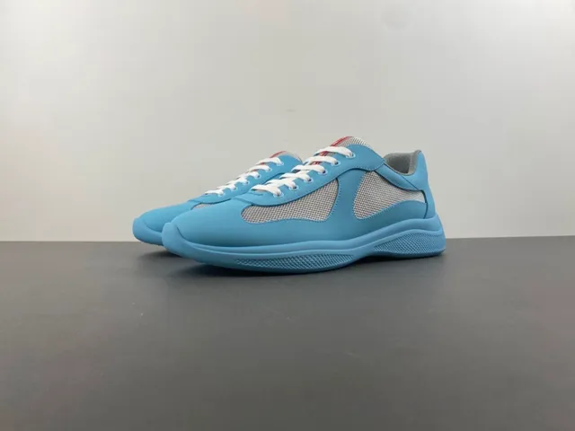 Light Blue and Gray Mesh Panel Lifestyle Sneaker 10