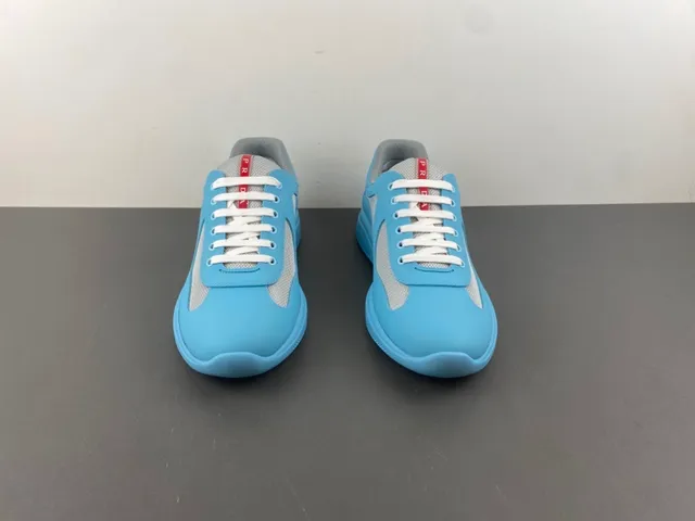 Light Blue and Gray Mesh Panel Lifestyle Sneaker 11