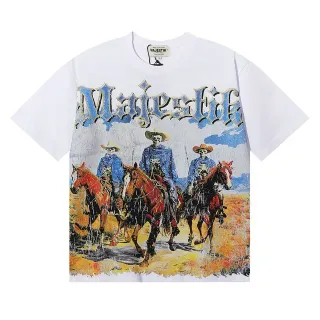 MAJESTIK 印花做旧宽松版T恤