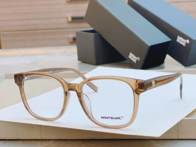 Montblanc Transparent Acetate Rectangular Optical Glasses 8
