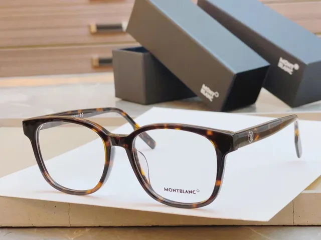 Montblanc Transparent Acetate Rectangular Optical Glasses 9