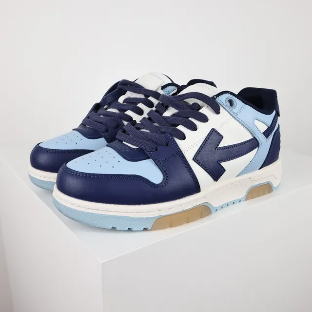 Navy and Sky Blue Color-Blocked Lifestyle Sneakers 2