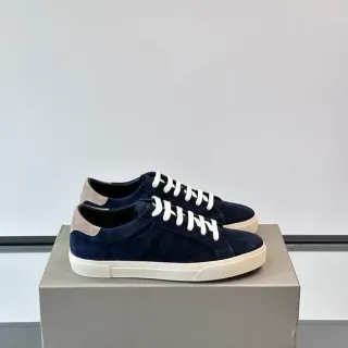أحذية رياضية Navy Beige سويد أعلى تباين شريط الكعب