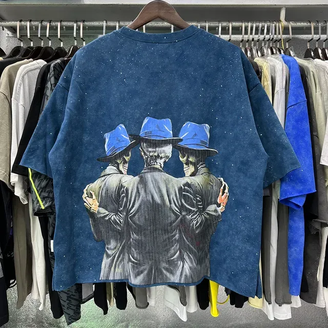 Navy Graphic Print Oversized T-Shirt 4