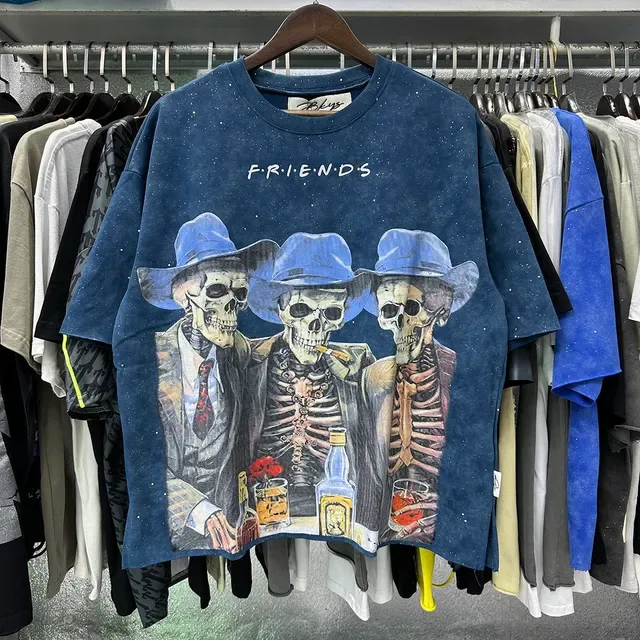 Navy Graphic Print Oversized T-Shirt 5