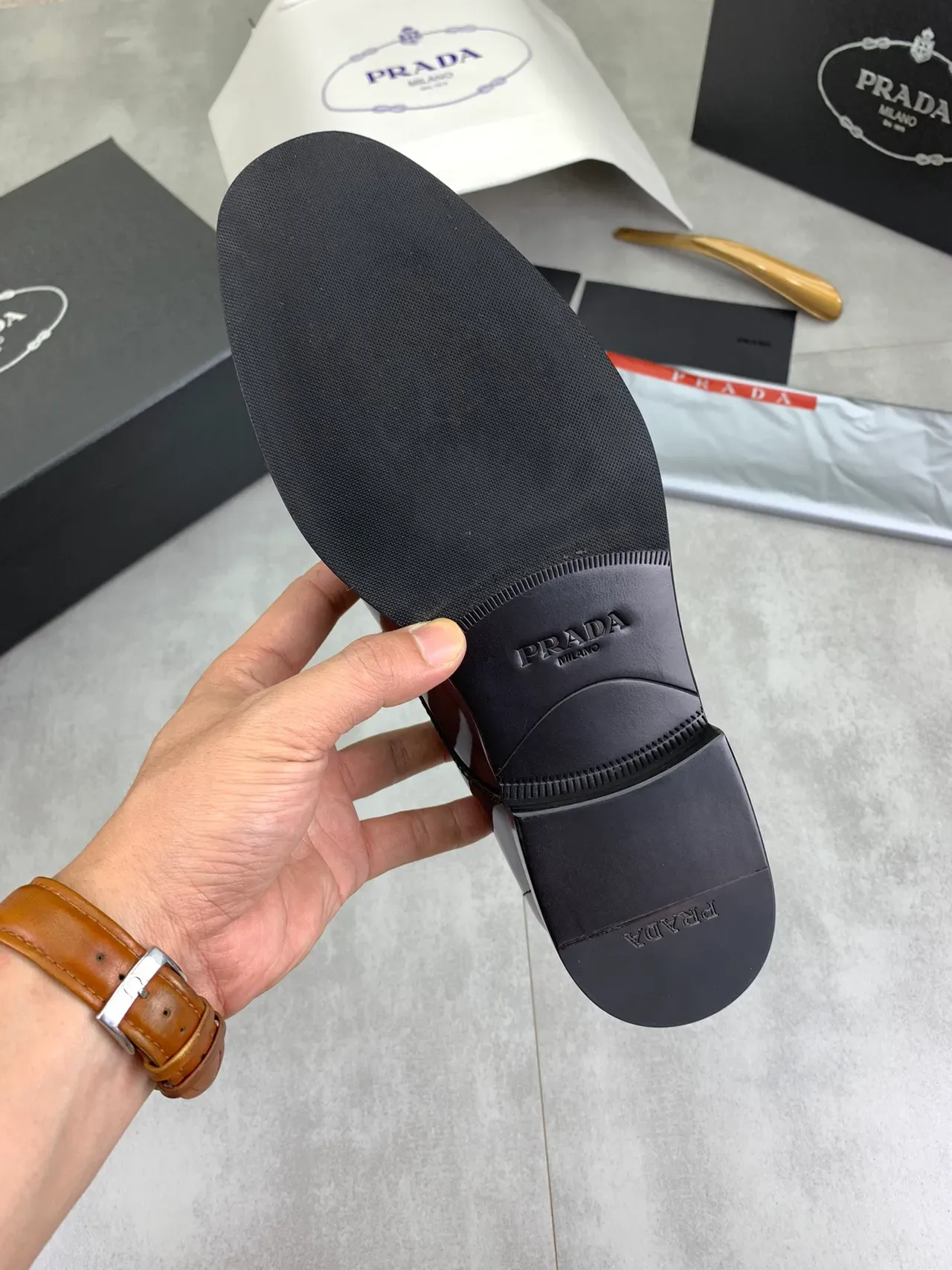 Chaussures Oxford Marron Poli Cap Toe 3