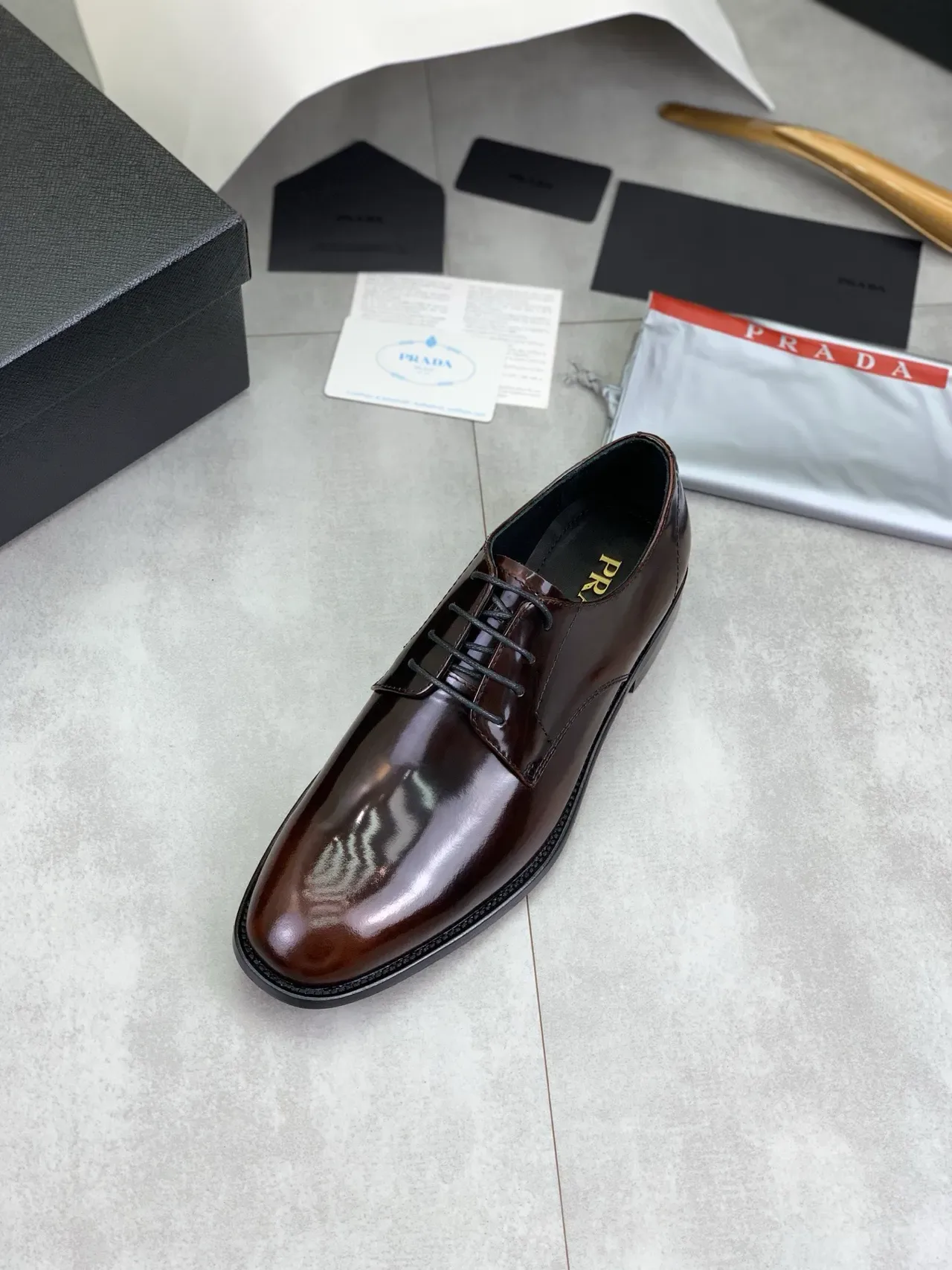 Chaussures Oxford Marron Poli Cap Toe 4
