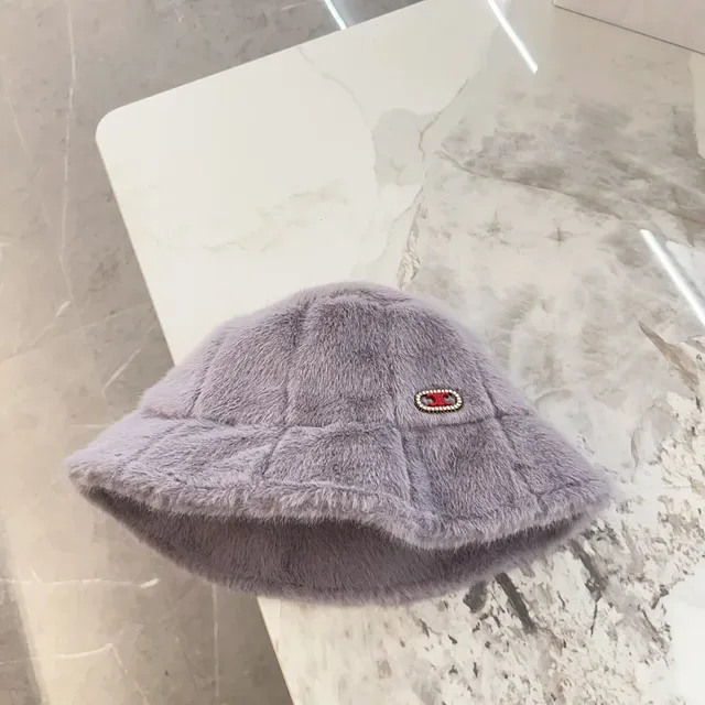Chapéu Bucket Roxo Vermelho Pele Sintética Acolchoada 3