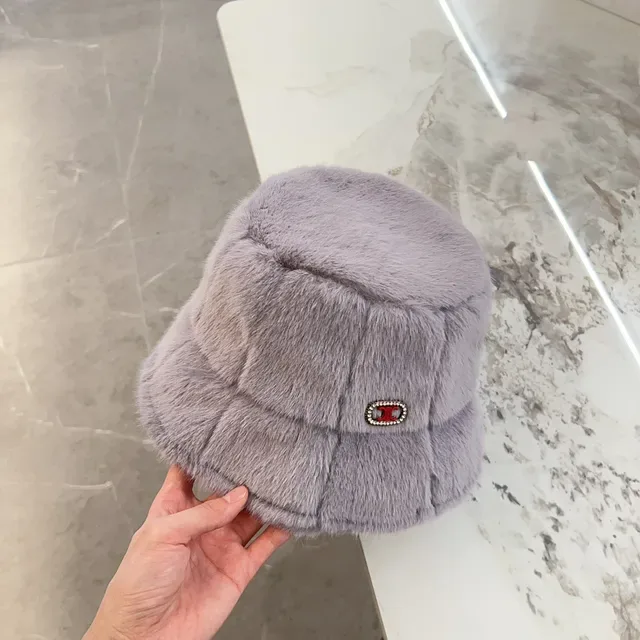 Chapéu Bucket Roxo Vermelho Pele Sintética Acolchoada 4