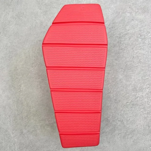 Red Molded Platform Slip-On Sandal 2