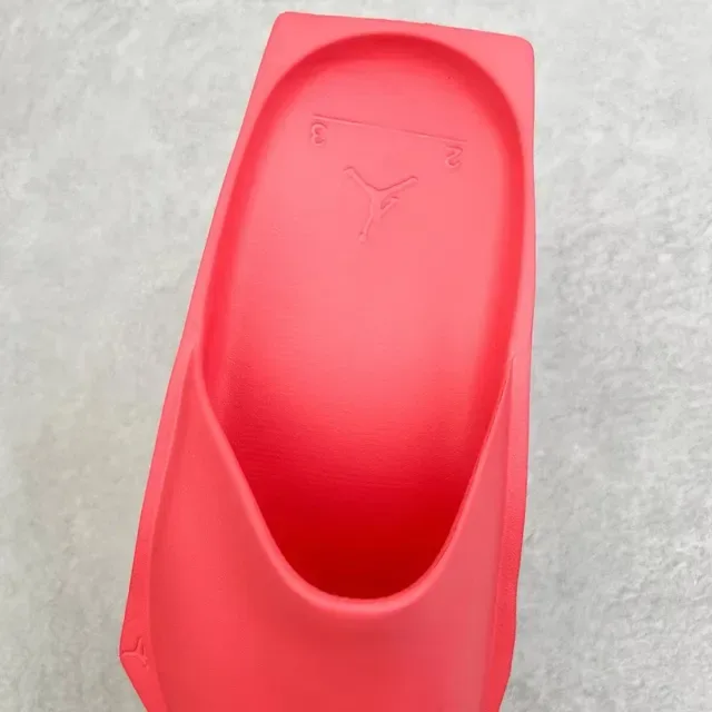 Red Molded Platform Slip-On Sandal 6