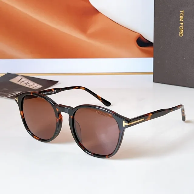 Round Acetate Frame Gradient Lens Sunglasses 3