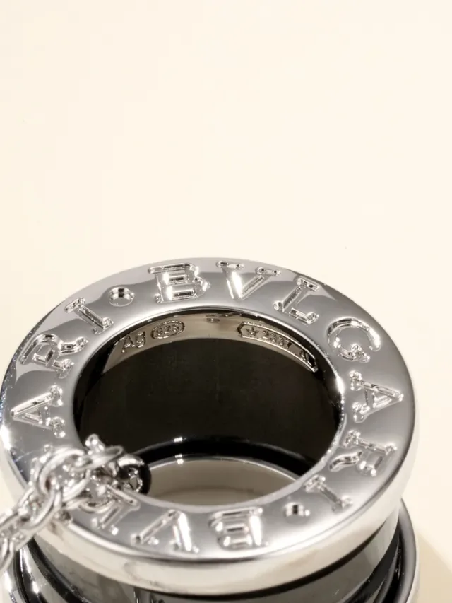 Silver-Tone and Black Multi-Ring Cylindrical Pendant Necklace 13