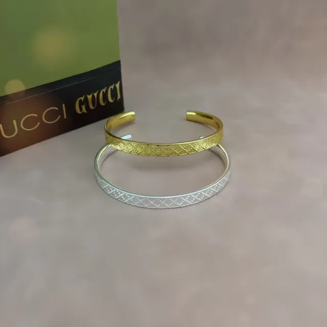Silver-Toned Geometric Pixel Texture Open Cuff Bracelet 3